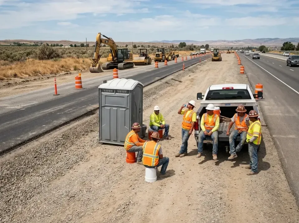 highway-road-construction-crew-007 — frequently asked questions, Porta Potty and Restroom Rentals in Strathmore, CA